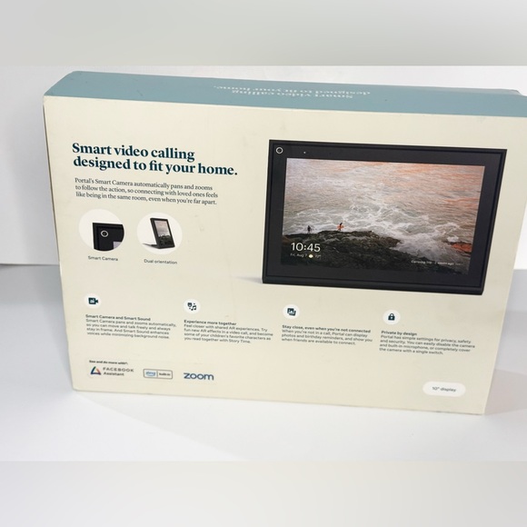 Facebook Portal 2nd Gen Black WD50JM 10" Touch Screen Smart Display Alexa Works - Picture 5 of 10
